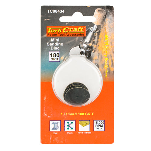 MINI SANDING DISC 19.1MM 180G - Power Tool Traders