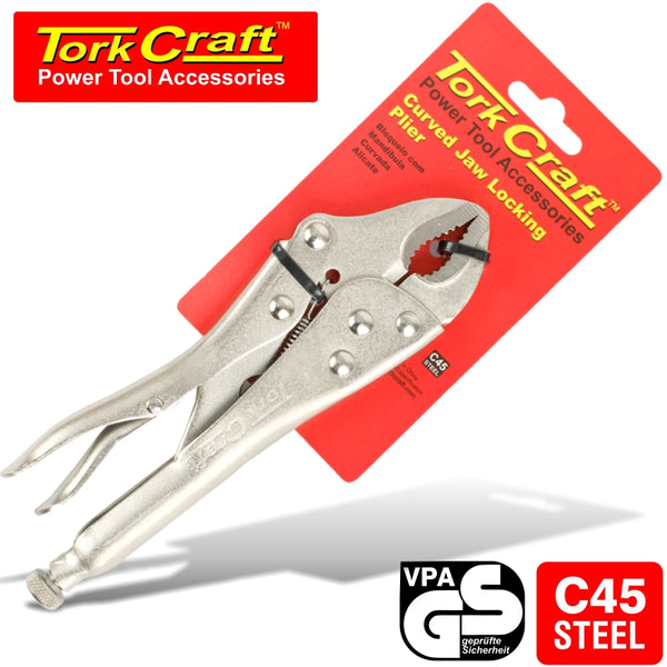 PLIER LOCKING W/CURVED JAW 170MM - Power Tool Traders