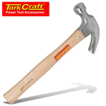 HAMMER CLAW 570G (20OZ) WOODEN HANDLE 280MM & FULL POL HEAD - Power Tool Traders