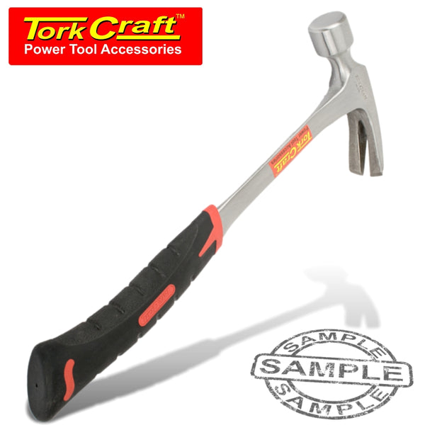 HAMMER CLAW 570G (20OZ) ALL STEEL WITH ERGONOMIC GRIP & FULL POL HEAD - Power Tool Traders