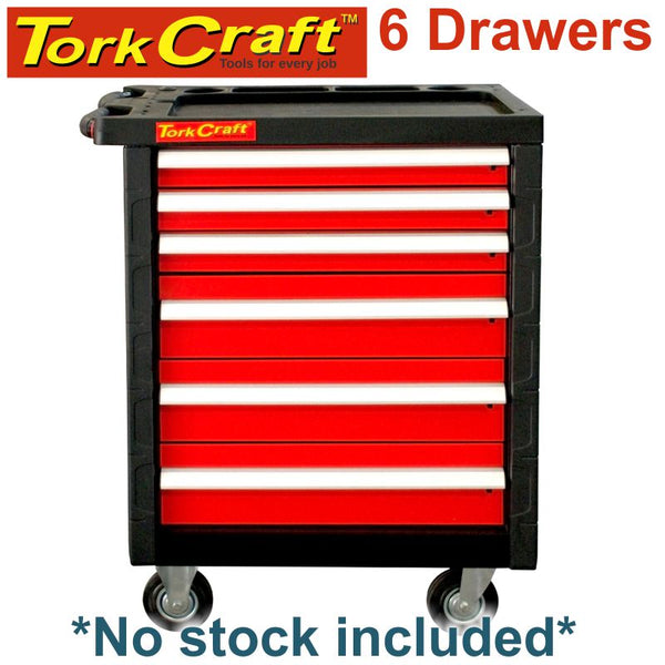 TORK CRAFT 6 DRAWER ROLLER CABINET ON CASTORS EMPTY