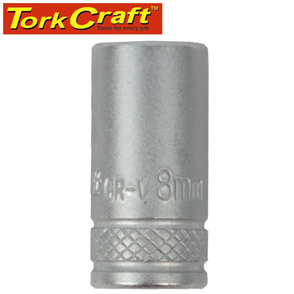 SOCKET 8MM 1/4' DRIVE CRV 12 POINT