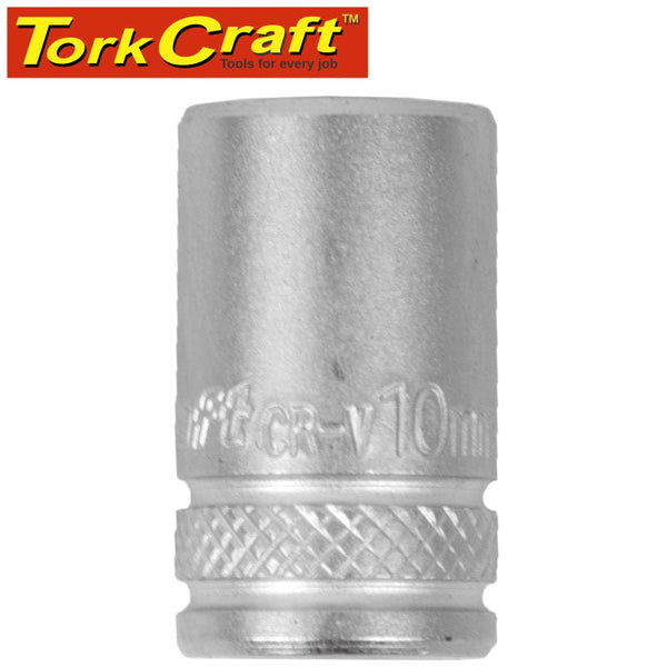 SOCKET 10MM 1/4' DRIVE CRV 12 POINT