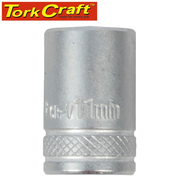 SOCKET 11MM 1/4' DRIVE CRV 12POINT