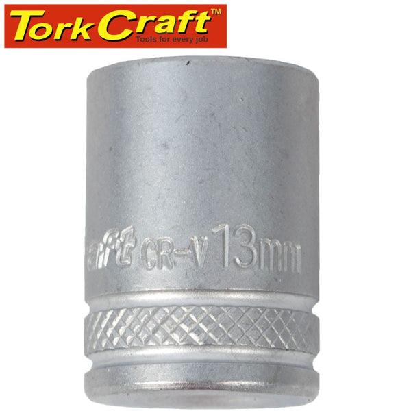 SOCKET 13MM 1/4' DRIVE CRV  12 POINT