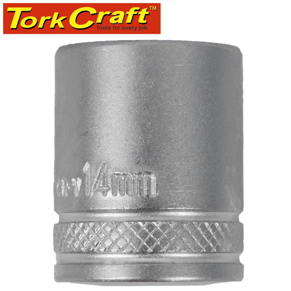 SOCKET 14MM 1/4' DRIVE CRV  12 POINT