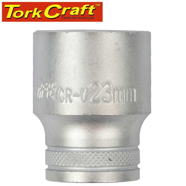 SOCKET 23MM X 31.8MM 1/2' DRIVE CRV 12 POINT