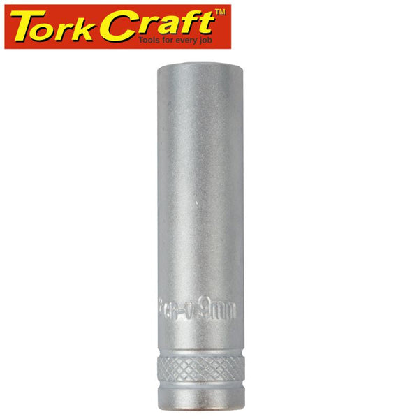 SOCKET 9MM 1/4' DR DEEP SOCKET CRV 12 POINT