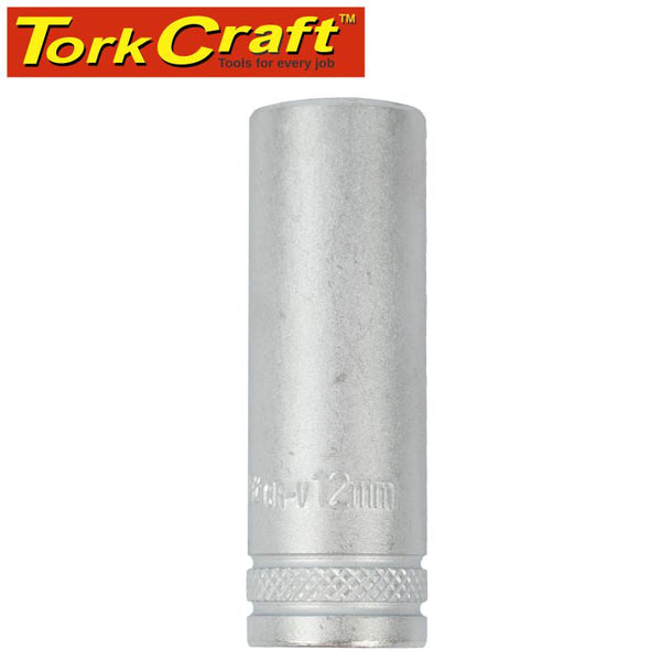 SOCKET 12MM 1/4' DR DEEP SOCKET CRV 12 POINT
