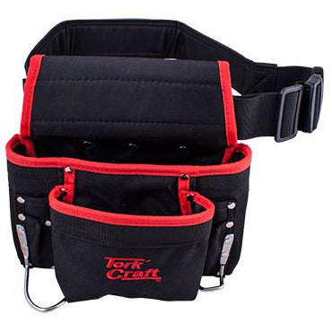 TOOL POUCH NYLON WITH BELT 8 POCKET + LOOPS - Power Tool Traders