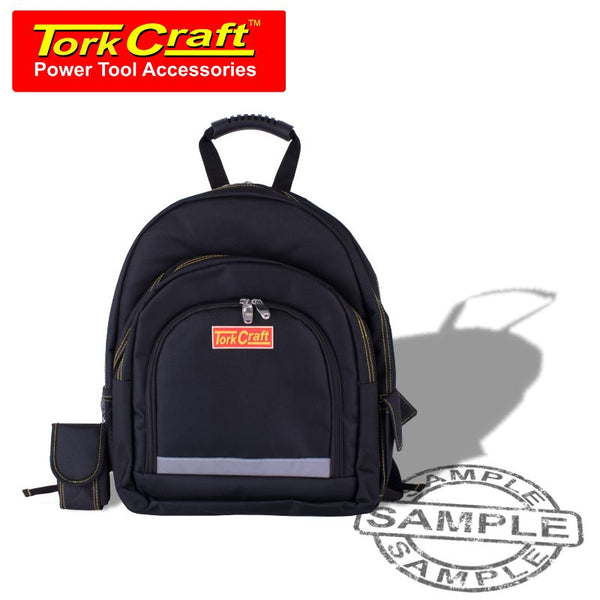 TOOL BACKPACK BLACK WITH RUBBER BASE 65 X 20 X 40CM TORK CRAFT - Power Tool Traders