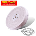 WHITE BUFF/MOP 150MM X 2 SECTION 20MM THICK - Power Tool Traders