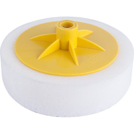 COMPOUNDING SPONGE 150MM X 45MM X M14 PREMIUM WHITE PLASTIC THREAD - Power Tool Traders