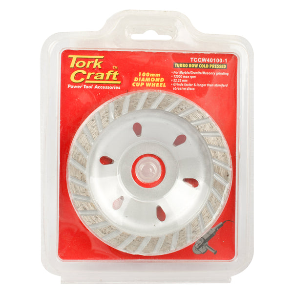 DIA.CUP WHEEL 100X22.23MM TURBO COLD PRESSED - Power Tool Traders