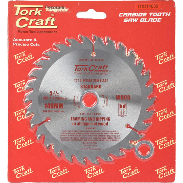 BLADE TCT 140 X 30T 20/16/13 GENERAL PURPOSE COMBINATION WOOD - Power Tool Traders