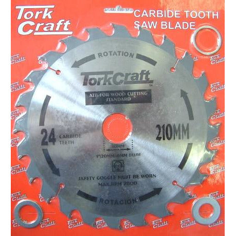 BLADE TCT 210 X 24T 16MM GENERAL PURPOSE RIP - Power Tool Traders