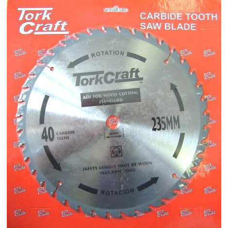 BLADE TCT 235 X 40T 16MM GENERAL PURPOSE COMBINATION - Power Tool Traders
