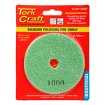 100MM DIAMOND WET POLISHING PAD 1000 GRIT DARK GREEN - Power Tool Traders