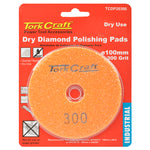 100MM DIAMOND POLISHING PAD 300 GRIT DRY USE - Power Tool Traders