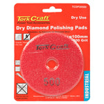 100MM DIAMOND POLISHING PAD 500 GRIT DRY USE - Power Tool Traders