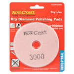 100MM DIAMOND POLISHING PAD 3000 GRIT DRY USE - Power Tool Traders