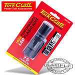 TORCH LED ALUM. 75LM BLK USE 3 X AAA BATTERIES TORK CRAFT - Power Tool Traders
