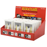 LIGHT SWITCH DISPLAY BOX 12PCE LED 200LM USE 4XAAA BAT TORK CRAFT - Power Tool Traders