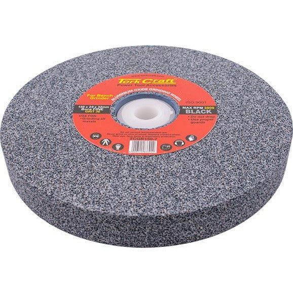 GRINDING WHEEL 150X20X32MM BLACK COARSE 36GR W/BUSHES FOR BENCH GRIN - Power Tool Traders