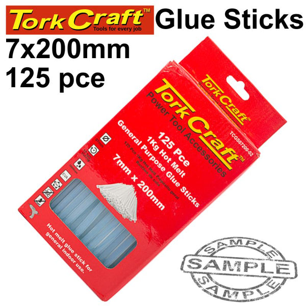 GLUE STICK 07 X 200MM 125PC 1KG HOT MELT GEN. PURPOSE EVA 18000CPS - Power Tool Traders