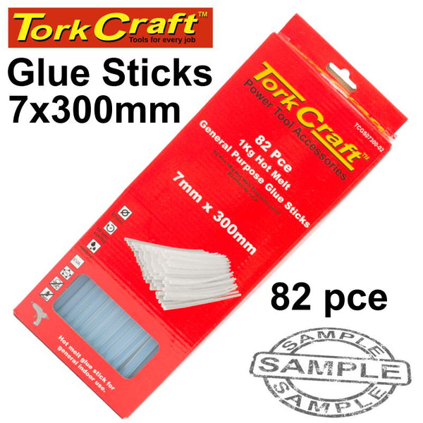 GLUE STICK 07 X 300MM 82PC 1KG HOT MELT GEN. PURPOSE EVA 18000CPS - Power Tool Traders