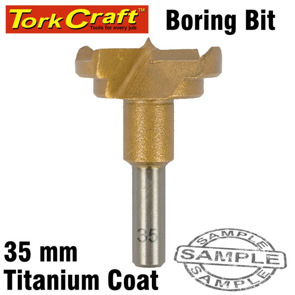 HINGE BORING BIT 35MM TITANIUM COATED - Power Tool Traders
