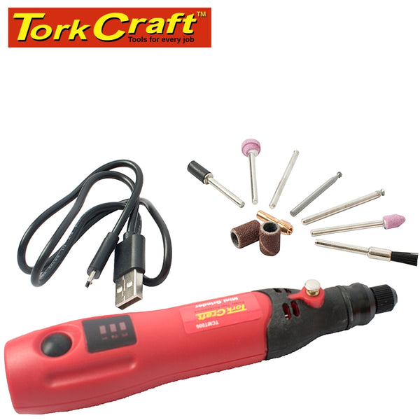 MINI GRINDER SET CORDLESS  3.7V LI-LION USB - Power Tool Traders