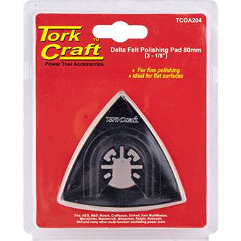 QUICK CHANGE  BASE & ARBOR 80MM DELTA FELT POLISHING PAD - Power Tool Traders