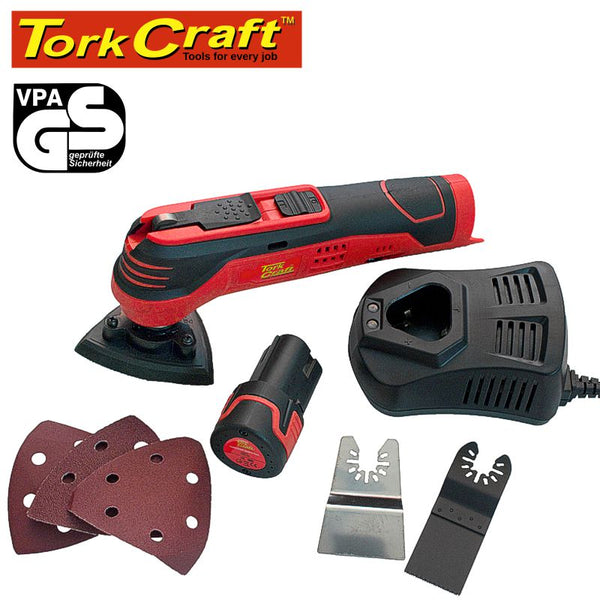 CORDLESS 12V OSCIL / MULTI TOOL INCL. 1 X 1.3AH LI-ION BAT. & CHARGER - Power Tool Traders