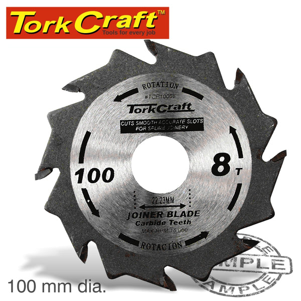 BLADE BISCUIT JOINER 100 X 8T 22.22MM TCT - Power Tool Traders