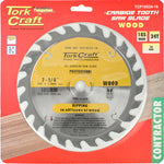 BLADE CONTRACTOR 185 X 24T 16mm CIRCULAR SAW TCT - Power Tool Traders