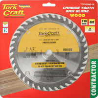 BLADE CONTRACTOR 190 X 40T 16MM CIRCULAR SAW TCT - Power Tool Traders