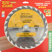 BLADE CONTRACTOR 230X24T 30/1/2 CIRCULAR SAW TCT - Power Tool Traders