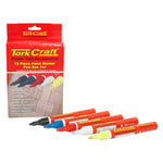 PAINT MARKER PEN 12PACK  RED/YEL/WHITE/BLACK/BLUE - Power Tool Traders
