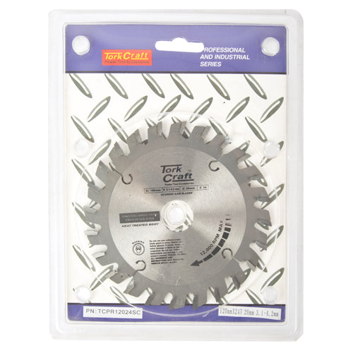 BLADE TCT SCORING 120X24T 20MM 3.1-4.2MM PROFESIONAL INDUSTRIAL - Power Tool Traders