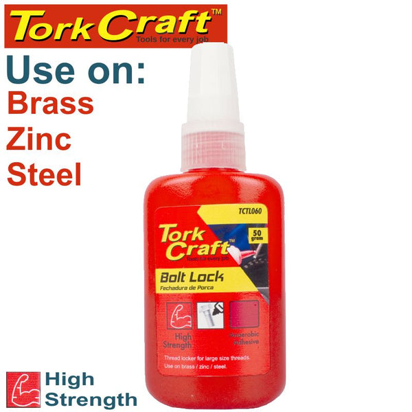 BOLT LOCK HIGH STRENGTH FOR LARGE SIZED THREADS - RED - 50G