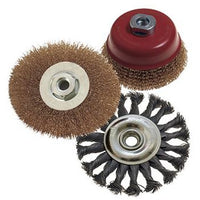 WIRE BRUSH SET 3PCE 100MM TWIST KNOT WHEEL - Power Tool Traders