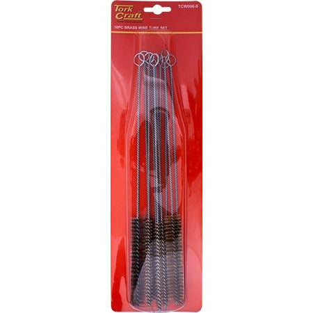 TUBE PIPE BRUSH SET BRASS 9PC - Power Tool Traders