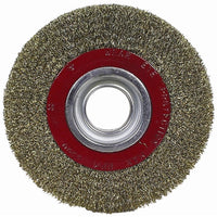 WIRE WHEEL BRUSH 150 X 25MM BENCH GRINDER BLISTER - Power Tool Traders