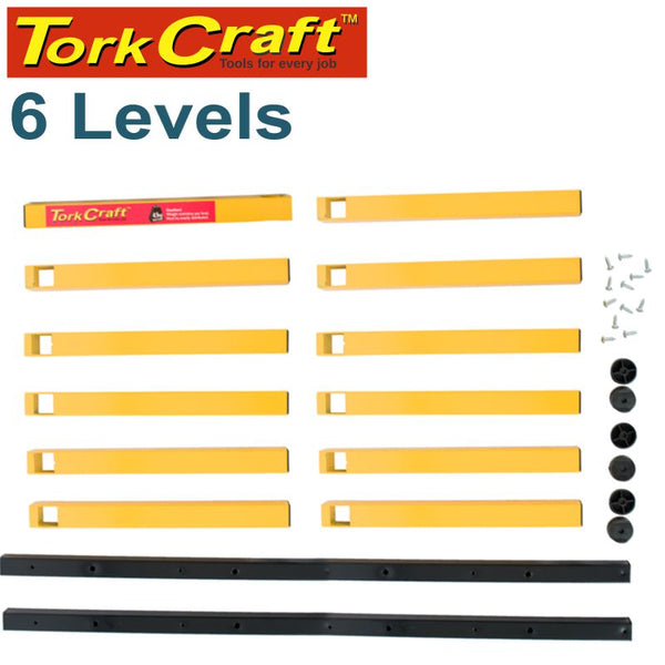 TORK CRAFT STORAGE RACK 6 LEVEL FOR WOOD AND MORE 45KG MAX PER LEVEL