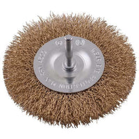 WIRE WHEEL BRUSH 100MM X 6MM SHAFT BLISTER - Power Tool Traders