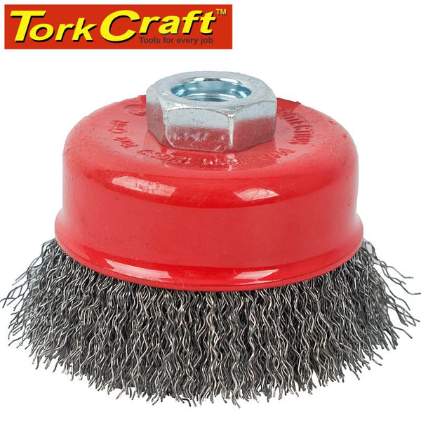 WIRE CUP BRUSH CRIMPED PLAIN 100MMXM14 BULK - Power Tool Traders