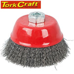 WIRE CUP BRUSH CRIMPED PLAIN 75MMXM14 BULK - Power Tool Traders