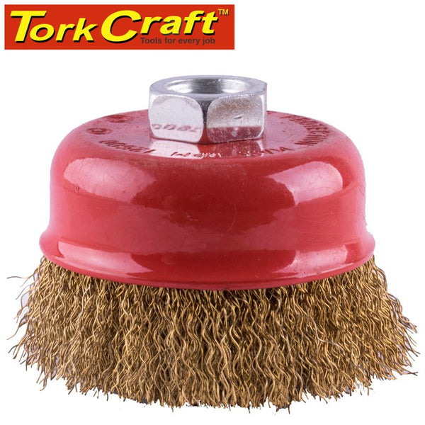 WIRE CUP BRUSH CRIMPED 75MMXM14 BULK - Power Tool Traders