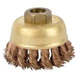 WIRE CUP BRUSH N/SPARK TWISTED 65MMXM14 BULK - Power Tool Traders